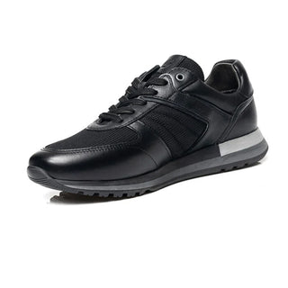 Men’s Black Genuine Leather Sports Shoes 3K1SA16450