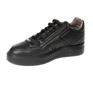 Men’s Black Genuine Leather Sneaker Shoes 3K1SA16470