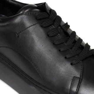 Men’s Black Genuine Leather Sneaker Shoes 3K1SA75162