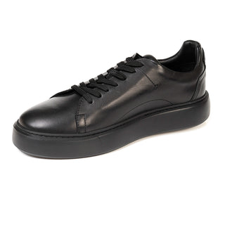 Men’s Black Genuine Leather Sneaker Shoes 3K1SA75162