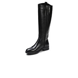 Women’s Black Genuine Leather Boots 3K2UC72135