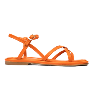 Women’s Orange Genuine Leather Sandals 4Y2CS59032