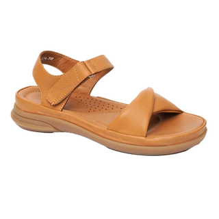 Women’s Tan Genuine Leather Sandals 4Y2FS33580