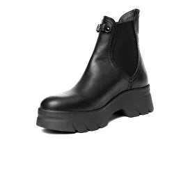 Women’s Black Genuine Leather Boots 3K2OB32962