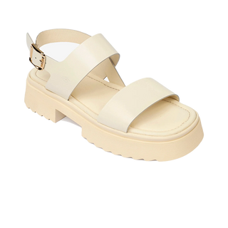 Women’s Beige Genuine Leather Sandals 4Y2CS59036