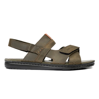 Men’s Khaki Genuine Leather Sandals 4Y1FS67856