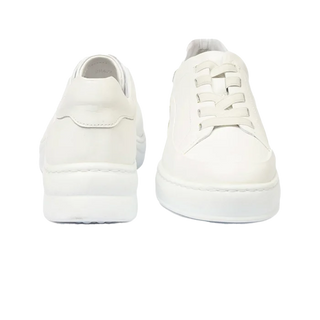 Women’s White Genuine Leather Sneaker Shoes 4Y2FA59052