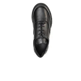 Women’s Black Genuine Leather Shoes 3K2FA32680