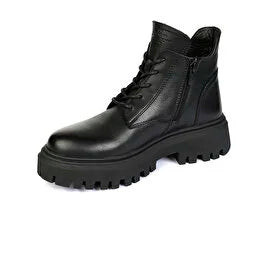 Women’s Black Genuine Leather Boots 3K2UB32780