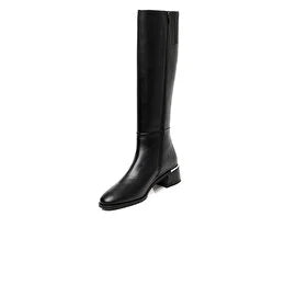 Women’s Black Genuine Leather Boots 3K2TC31830