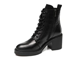 Women’s Black Genuine Leather Boots 3K2UB72166